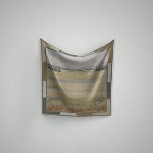 ARTIFACT.  Landscape Square Silk Scarf NEW